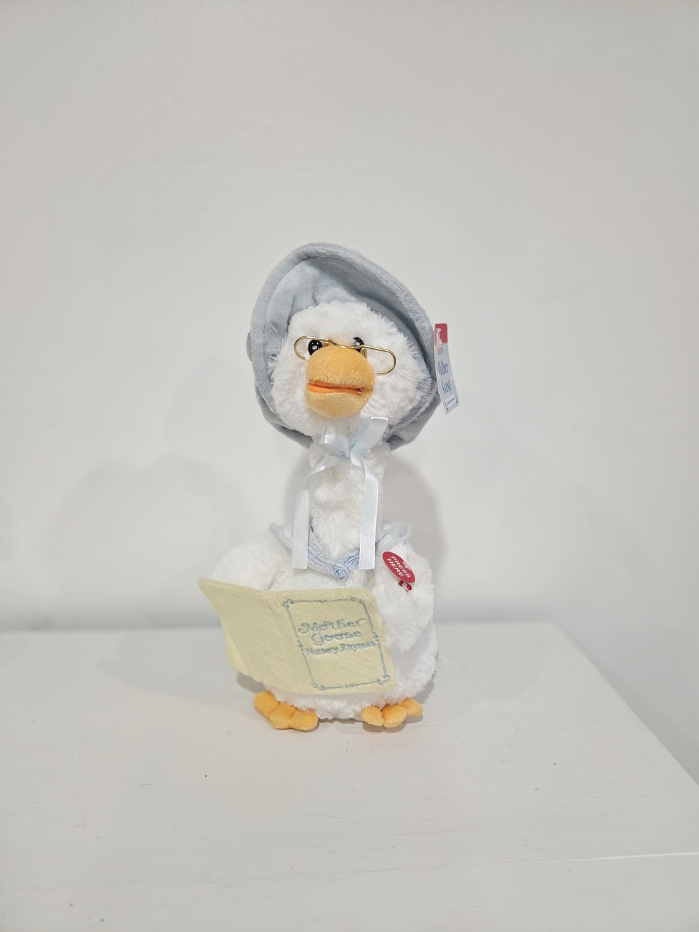 NWT Cuddle Barn Mother Goose Animated Talking Nursery Rhyme Plush Toy Blue